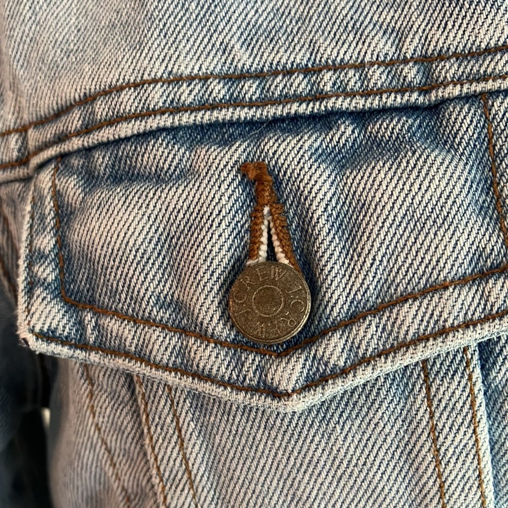 Vintage J Crew denim jean jacket - Picture 4 of 6